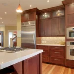 cherry kitchen countertop cabinets