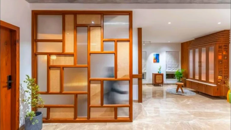 living room unique partition design